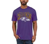 Junk Food Clothing x NFL - Baltimore Ravens - Bold Logo - Adult Unisex Fan T-Shirt - Size Large Purple