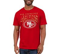 Junk Food Clothing x NFL - Bold Logo - Short Sleeve Fan Shirt for Men and Women Officially Licensed NFL Apparel - Team Colors Red