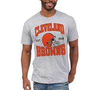 Junk Food Clothing x NFL - Cleveland Browns - Team Helmet - Unisex Adult Short Sleeve Fan T-Shirt for Men and Women - Size 3X-Large