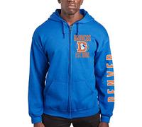 Junk Food Clothing x NFL - Denver Broncos - MVP Zip Hoodie - Adult Unisex Full Zip Hooded Fleece Sweatshirt - Size 2 X-Large