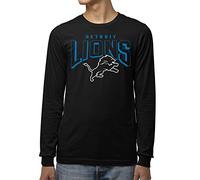 Junk Food Clothing x NFL - Detroit Lions - Bold Logo - Men's and Women's Long Sleeve Fan Shirt - Size 2 X-Large