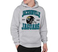 Junk Food Clothing x NFL - Jacksonville Jaguars - Team Helmet - Adult Pullover Hooded Sweatshirt for Men and Women - Size Large