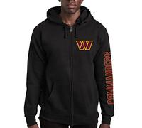 Junk Food Clothing x NFL - MVP Zip Hoodie - Full Zip Adult Unizex Hooded Fleece Sweatshirt - Zip Up Hoodie for Men and Women