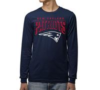 Junk Food Clothing x NFL - New England Patriots - Bold Logo - Men's and Women's Long Sleeve Fan Shirt - Size X-Large