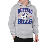 Junk Food Clothing x NFL - Team Helmet - Pro Football Adult Pullover Hooded Fleece Sweatshirt for Men and Women - Grey