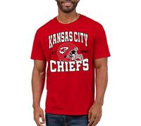 Junk Food Clothing x NFL - Team Helmet - Short Sleeve Fan Shirt for Men and Women - Officially Licensed NFL Apparel Red