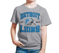 Junk Food Clothing x NFL - Team Helmet - Youth Pro Football Fan Tee for Boys and Girls - Athletic Heather