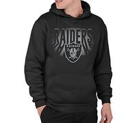 Junk Food Clothing x NFL - Team Spotlight - Unisex Adult Pullover Hoodie for Men and Women - Officially Licensed NFL Apparel Black