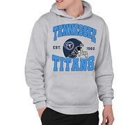 Junk Food Clothing x NFL - Tennessee Titans - Team Helmet - Adult Pullover Hooded Sweatshirt for Men and Women - Size 3 X-Large