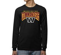 Junk Food Clothing x NFL - Washington Commanders - Bold Logo - Men's and Women's Long Sleeve Fan Shirt - Size X-Large
