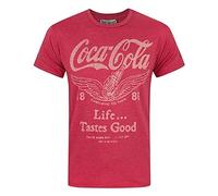Junk Food Coca Cola Life Tastes Good Men's T-Shirt Red