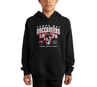 Junk Food Halfback Blast Unisex Youth Hoodie, black, S