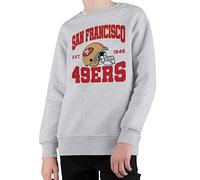 Junk Food Kids' NFL Team Helmet Sweatshirt, Grey, S