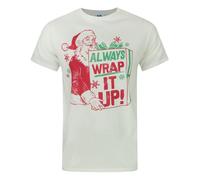 Junk Food Mens Always Wrap It Up Santa Claus T-Shirt NS5523