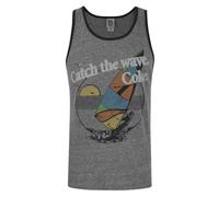 Junk Food Mens Catch The Wave Coca Cola VestS Grey Marl NS6246