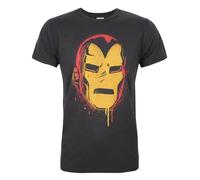 Junk Food Mens Face Iron Man T-Shirt NS5529