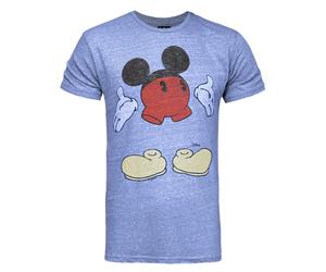 Junk Food Mens Mickey Mouse Disney T-ShirtS Blue Marl NS5517