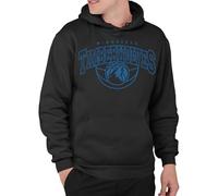 Junk Food Men's Minnesota Timberwolves Monochromatic Arch-NBA Adult Pullover Hooded Fleece Women Sweatshirt, Black, M