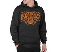 Junk Food Men's New York Knicks Monochromatic Arch-NBA Adult Pullover Hooded Fleece Women Sweatshirt, Black, XL