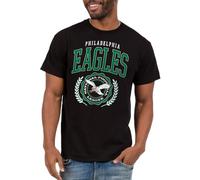 Junk Food Men's Standard NFL Prep-Officially Licensed Adult Short Sleeve Fan T-Shirt Women Black