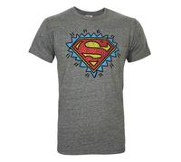 Junk Food Mens Superman Logo T-Shirt / S Grey NS6271