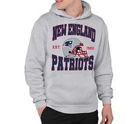 Junk Food Clothing x NFL - New England Patriots - Team Helmet - Adult Pullover Hooded Sweatshirt for Men and Women - Size Large