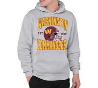 Junk Food Mens Team Helmet Nfl Hoodie Sweatshirt, Athletic Heather, M EU