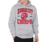 Junk Food Mens Team Helmet Nfl Hoodie Sweatshirt, Athletic Heather, XL EU