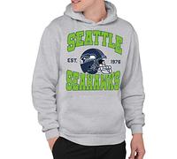 Junk Food Mens Team Helmet Nfl Hoodie Sweatshirt, Athletic Heather, XXL EU