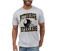 Junk Food Clothing x NFL Pittsburgh Steelers Helmet Unisex Adult T-Shirt Grey