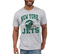 Junk Food Clothing x NFL - New York Jets - Team Helmet - Unisex Adult Short Sleeve Fan T-Shirt for Men and Women - Size Medium