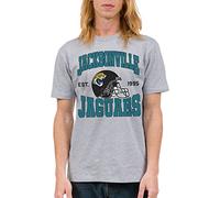 Junk Food Clothing x NFL - Jacksonville Jaguars - Team Helmet Adult Unisex Fan T-Shirt Grey
