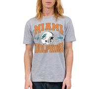 Junk Food Mens Team Helmet NFL T-Shirt, Grey, XL UK