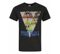 Junk Food Mens Triangles Pink Floyd T-ShirtS Charcoal NS5532