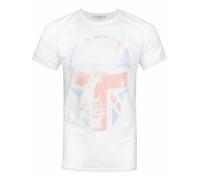 Junk Food Mens Union Jack Skull T-ShirtS White/Red/Blue NS6272
