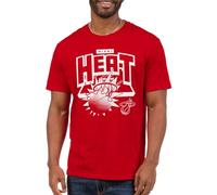 Junk Food NBA - Crash The Board - Officially Licensed Adult Short Sleeve Fan Tee for Men and Women Red