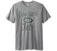 Junk Food New York Jets Mens Triblends T-Shirt, Steel, X-Large