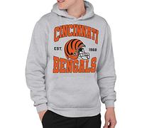 Junk Food NFL - Cincinnati Bengals - Team Helmet - Officially Licensed Adult Pullover Fleece Hoodie for Men and Women