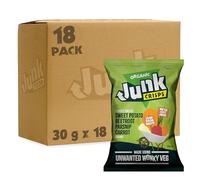 Junk Food Organic Lightly Salted Mixed Vegetable Crisps with Parsnip, Sweet Potato, Beetroot & Carrot Flavours, Healthy, Vegan Friendly & Gluten Free Snacks Made from Wonky Veg, 30 g (Pack of 18)