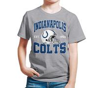 Junk Food Unisex Kids Team Helmet NFL Youth T-Shirt, Athletic Heather, 16-17 Years UK