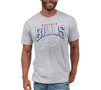 Junk Food Unisex NFL Bold Logo T-Shirt, Buffalo Bills - Heather Grey, M