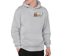 Junk Food Unisex's Nascar-Racing Logo-Officially Licensed Adult Pullover Fleece Hoodie for Men and Women Hooded Sweatshirt, Athletic Heather, XL