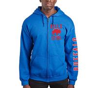 Junk Food Unisex's NFL MVP Zip Hoodie Sweatshirt Hooded, Blue, M