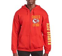 Junk Food Unisex's NFL MVP Zip Hoodie Sweatshirt Hooded, Red, 3XL