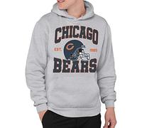 Junk Food Unisex's NFL Team Helmet Hoodie Hooded Sweatshirt, Grey, L