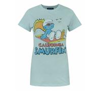 Junk Food Womens/Ladies California Smurfin' The Smurfs T-Sh NS5853