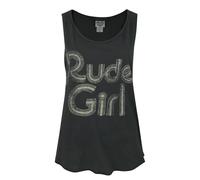 Junk Food Womens/Ladies Rude Girl Vest / L Charcoal NS5930
