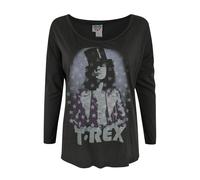 Junk Food Womens/Ladies T-Rex Long-Sleeved Top NS6308