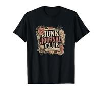 Junk Journal Club Vintage Craft Lover Value Graphic T-Shirt, Men, Black, S