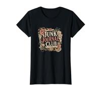 Junk Journal Club Vintage Craft Lover Value Graphic T-Shirt, Women, Black, M